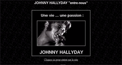 Desktop Screenshot of johnny-entre-nous.fr